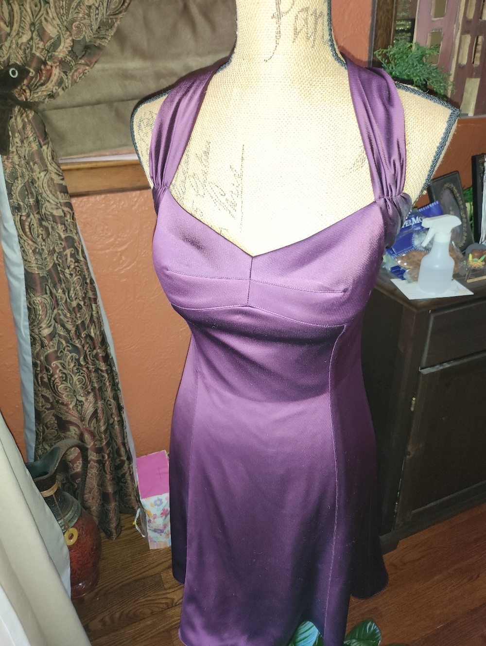 Jones New York Plum Satin Dress